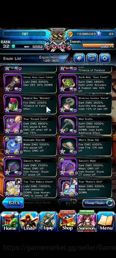 Grand Summoners Accounts Global|Rank 32|18 Ascend+2 TW|(Momo,Orvell)+TW,S M image 10