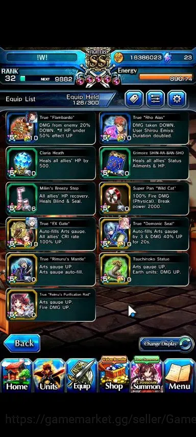 Grand Summoners Accounts Global|Rank 32|18 Ascend+2 TW|(Momo,Orvell)+TW,S M image 11