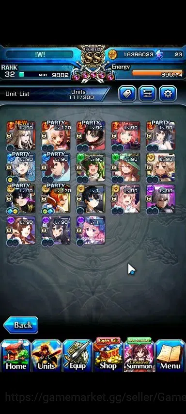 Grand Summoners Accounts Global|Rank 32|18 Ascend+2 TW|(Momo,Orvell)+TW,S M image 4