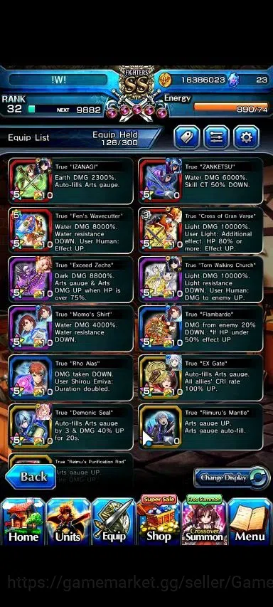 Grand Summoners Accounts Global|Rank 32|18 Ascend+2 TW|(Momo,Orvell)+TW,S M image 5