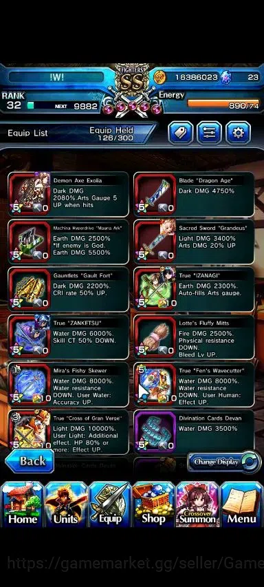 Grand Summoners Accounts Global|Rank 32|18 Ascend+2 TW|(Momo,Orvell)+TW,S M image 9