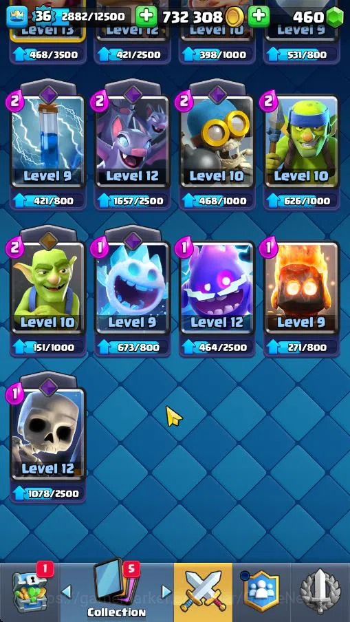 Clash Royale Accounts Lv 36|Trophy 7529|KTL 12|Limited Skin|Card 121|3 H image 10