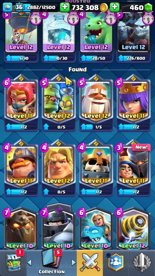 Clash Royale Accounts Lv 36|Trophy 7529|KTL 12|Limited Skin|Card 121|3 H image 17