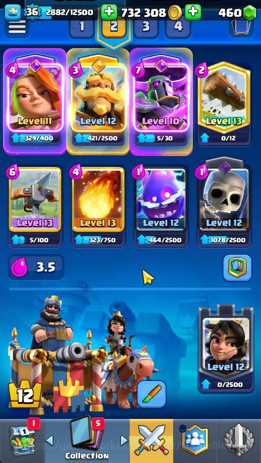 Clash Royale Accounts Lv 36|Trophy 7529|KTL 12|Limited Skin|Card 121|3 H image 19