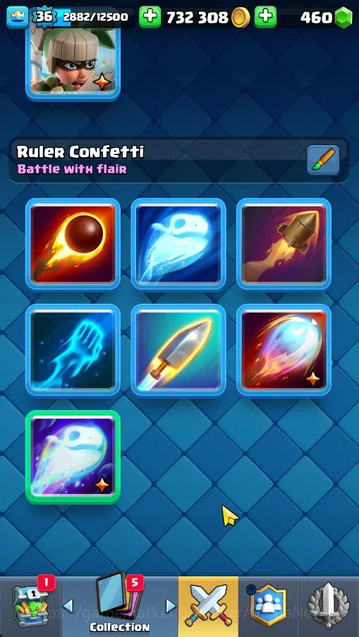 Clash Royale Accounts Lv 36|Trophy 7529|KTL 12|Limited Skin|Card 121|3 H image 2