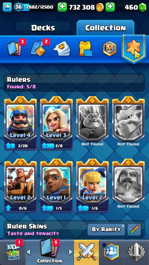 Clash Royale Accounts Lv 36|Trophy 7529|KTL 12|Limited Skin|Card 121|3 H image 4