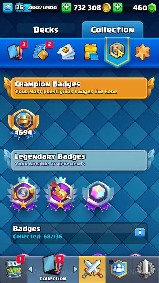 Clash Royale Accounts Lv 36|Trophy 7529|KTL 12|Limited Skin|Card 121|3 H image 5