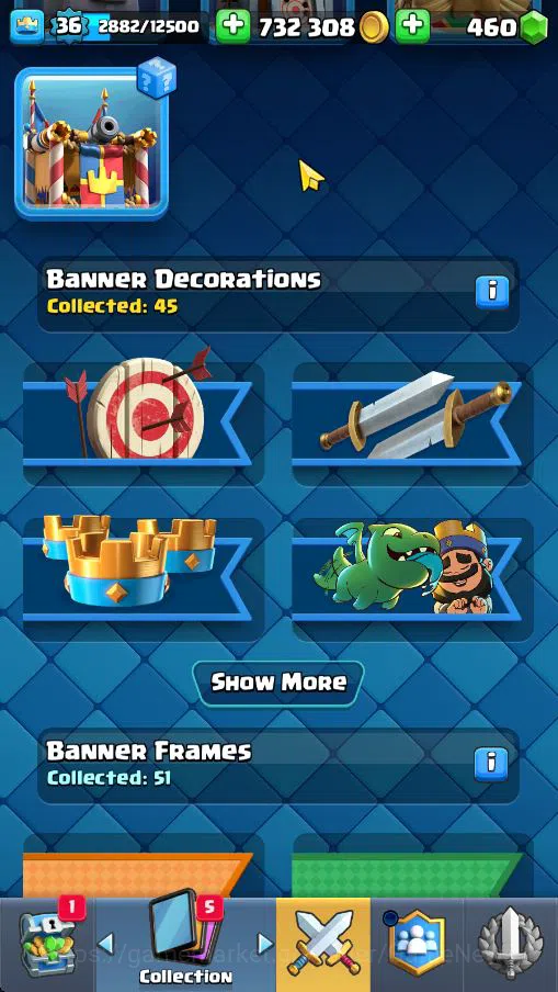 Clash Royale Accounts Lv 36|Trophy 7529|KTL 12|Limited Skin|Card 121|3 H image 6