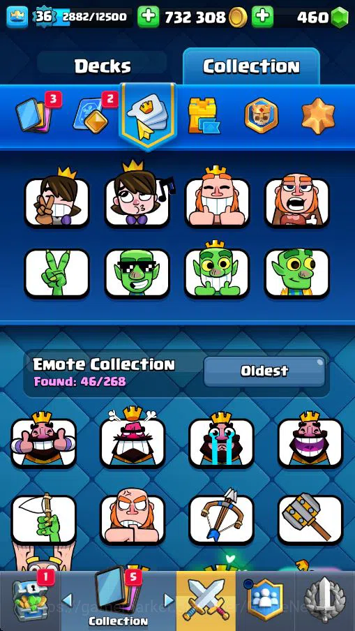 Clash Royale Accounts Lv 36|Trophy 7529|KTL 12|Limited Skin|Card 121|3 H image 7