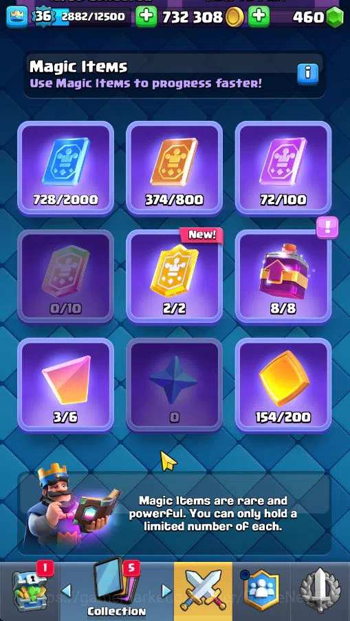 Clash Royale Accounts Lv 36|Trophy 7529|KTL 12|Limited Skin|Card 121|3 H image 8