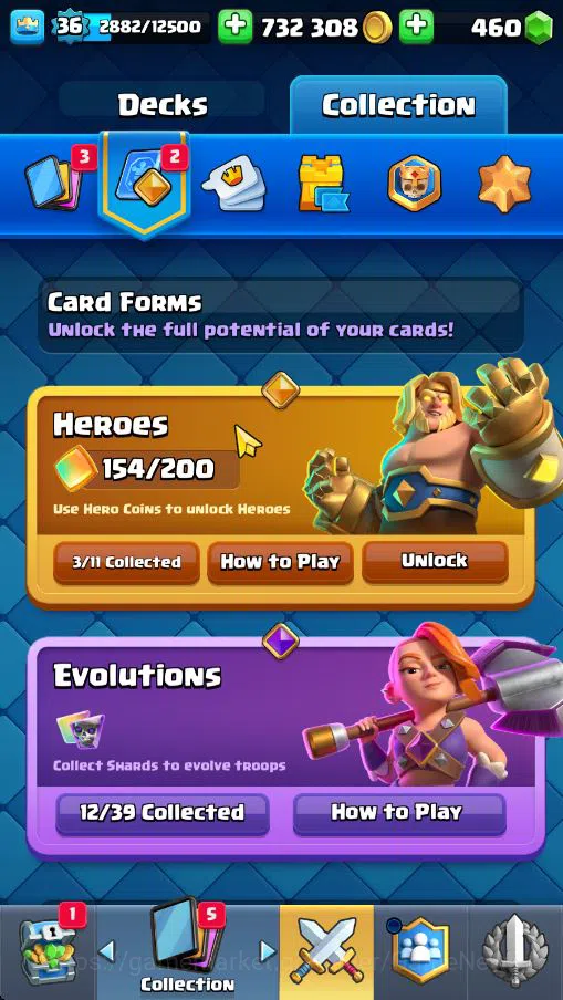 Clash Royale Accounts Lv 36|Trophy 7529|KTL 12|Limited Skin|Card 121|3 H image 9