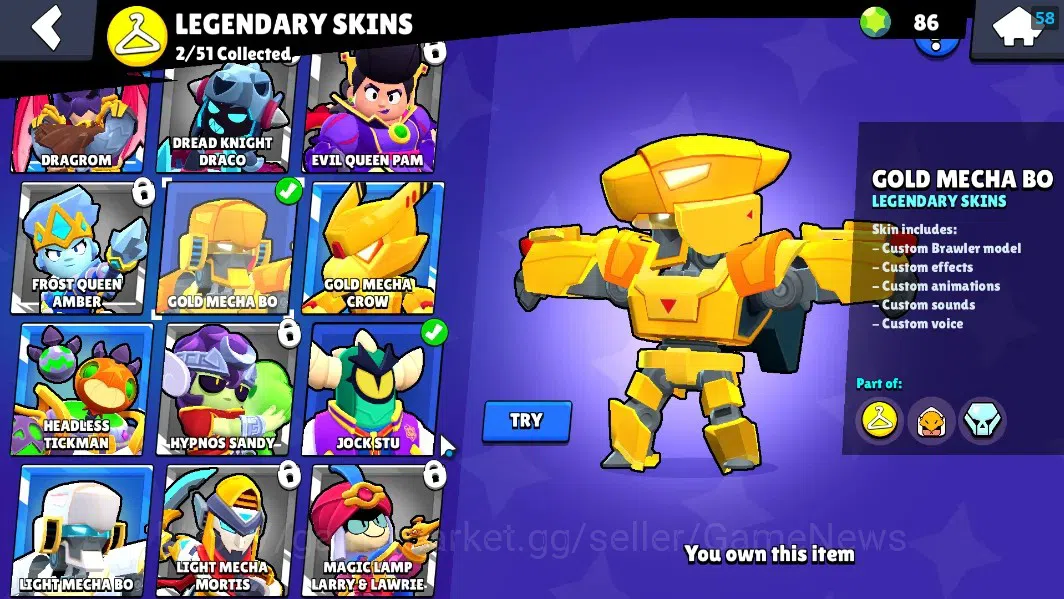 Brawl Stars Accounts 5526 Trophy|46 Brawlers 5 Max[Edgar,Shelly,etc]|17 image 15