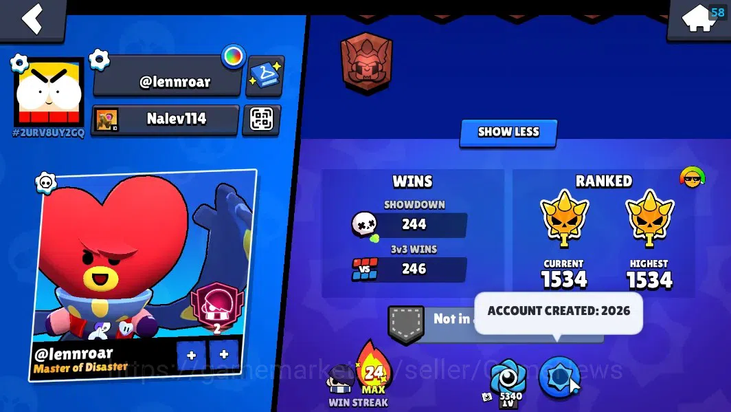 Brawl Stars Accounts 5526 Trophy|46 Brawlers 5 Max[Edgar,Shelly,etc]|17 image 3