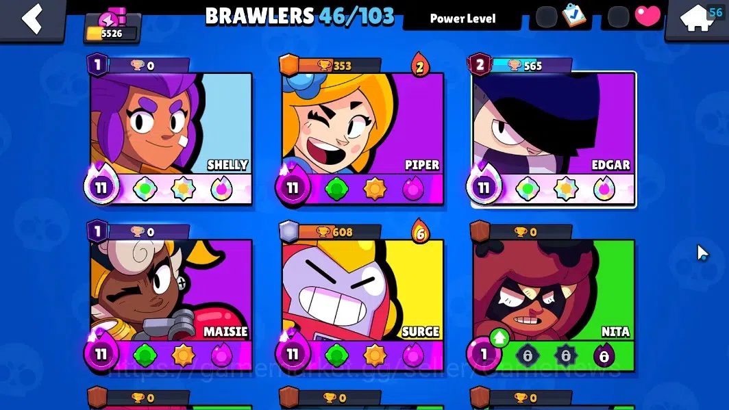 Brawl Stars Accounts 5526 Trophy|46 Brawlers 5 Max[Edgar,Shelly,etc]|17 image 7