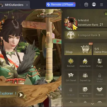 Monster Hunter Outlanders Accounts Mid Game APAC1|AR21|MC MALE|3SSR|1 Limit Midori(Keres,Pepper)|5SR|Log