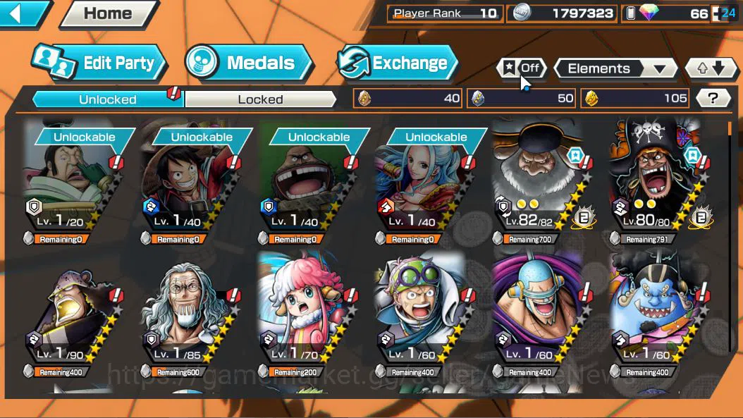 One Piece Bounty Rush Accounts Global|8 EX|5Elder St.Saturn,TFE Marshal D.Teach,G image 6
