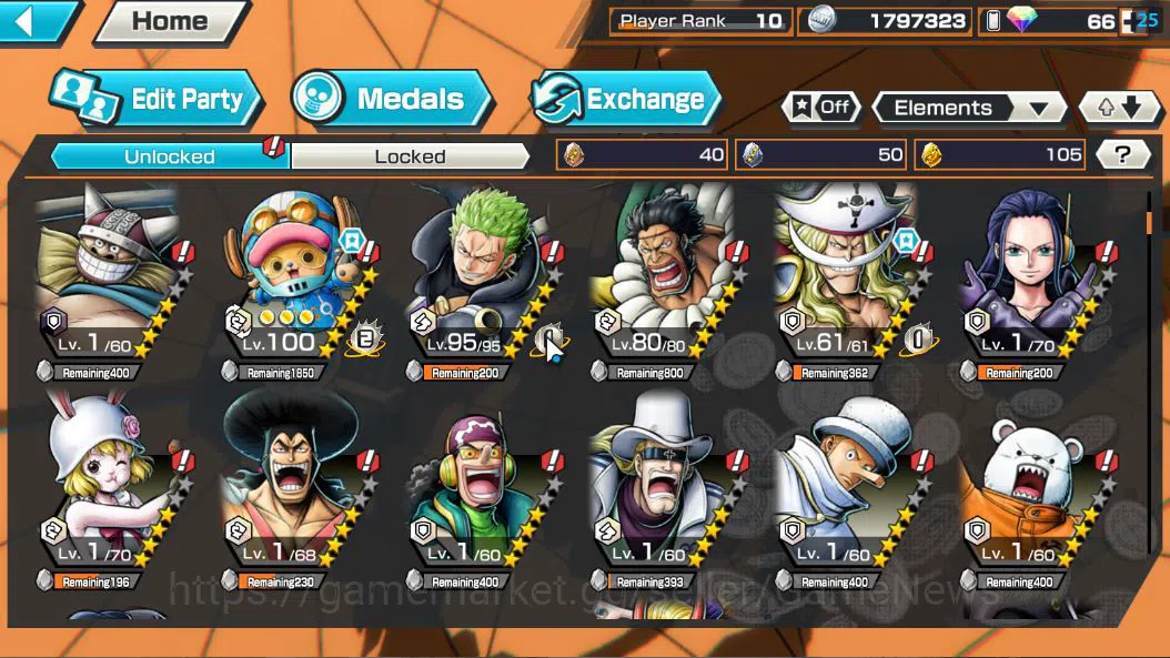 One Piece Bounty Rush Accounts Global|8 EX|5Elder St.Saturn,TFE Marshal D.Teach,G image 7