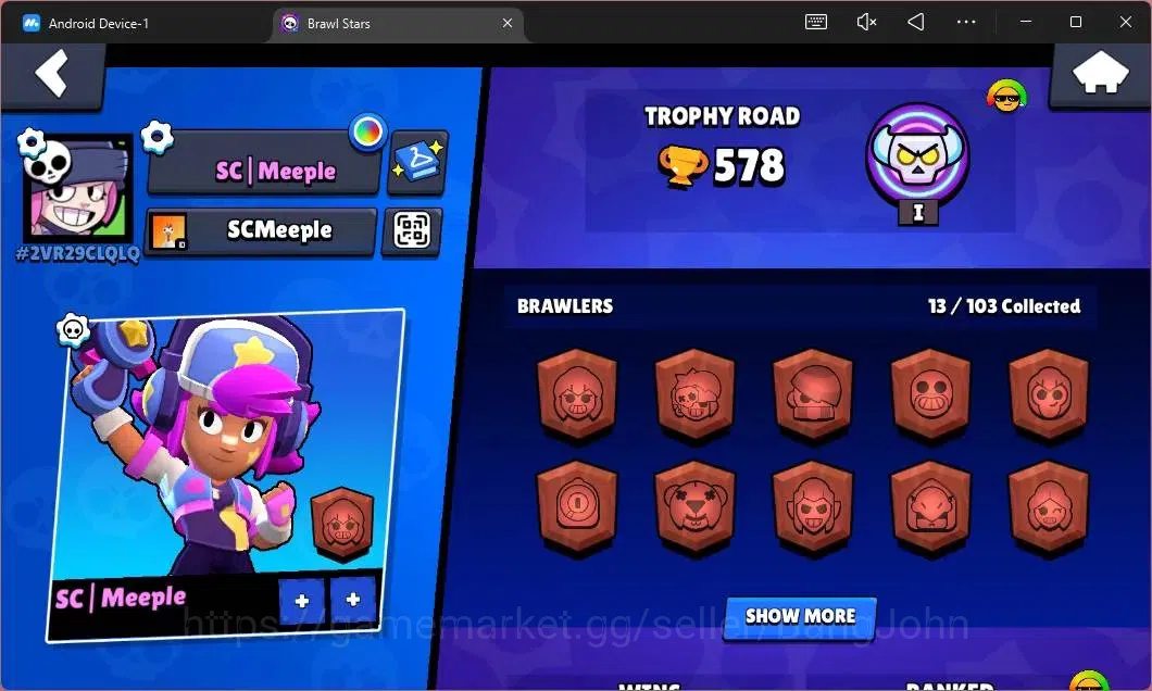 Brawl Stars Accounts Global|578 Thropy|13 Brawler|2 Max Hypercharge (Sh image 2