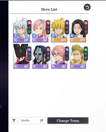 The Seven Deadly Sins: Origin Accounts [SEA] Lv 2 Fresh Starter| 2 SSR | Meliodas, Guila  image 9