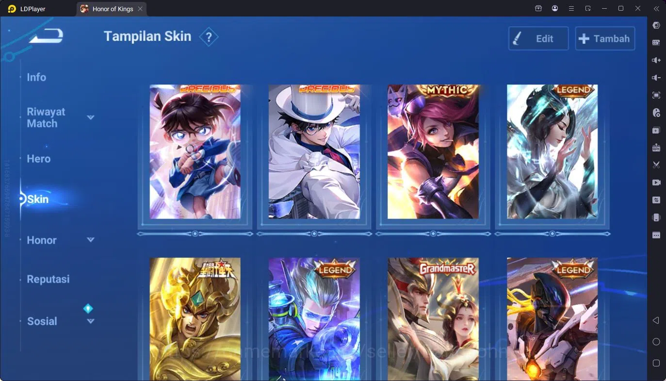 Honor of Kings Accounts Global | 112H 276S | Mythic Lady Sun | 8 LGD | Det image 4