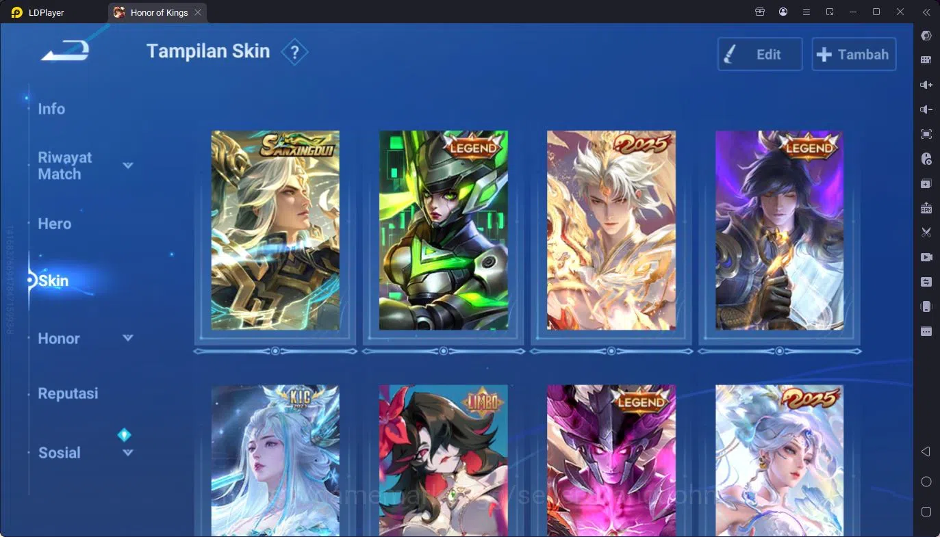 Honor of Kings Accounts Global | 112H 276S | Mythic Lady Sun | 8 LGD | Det image 5