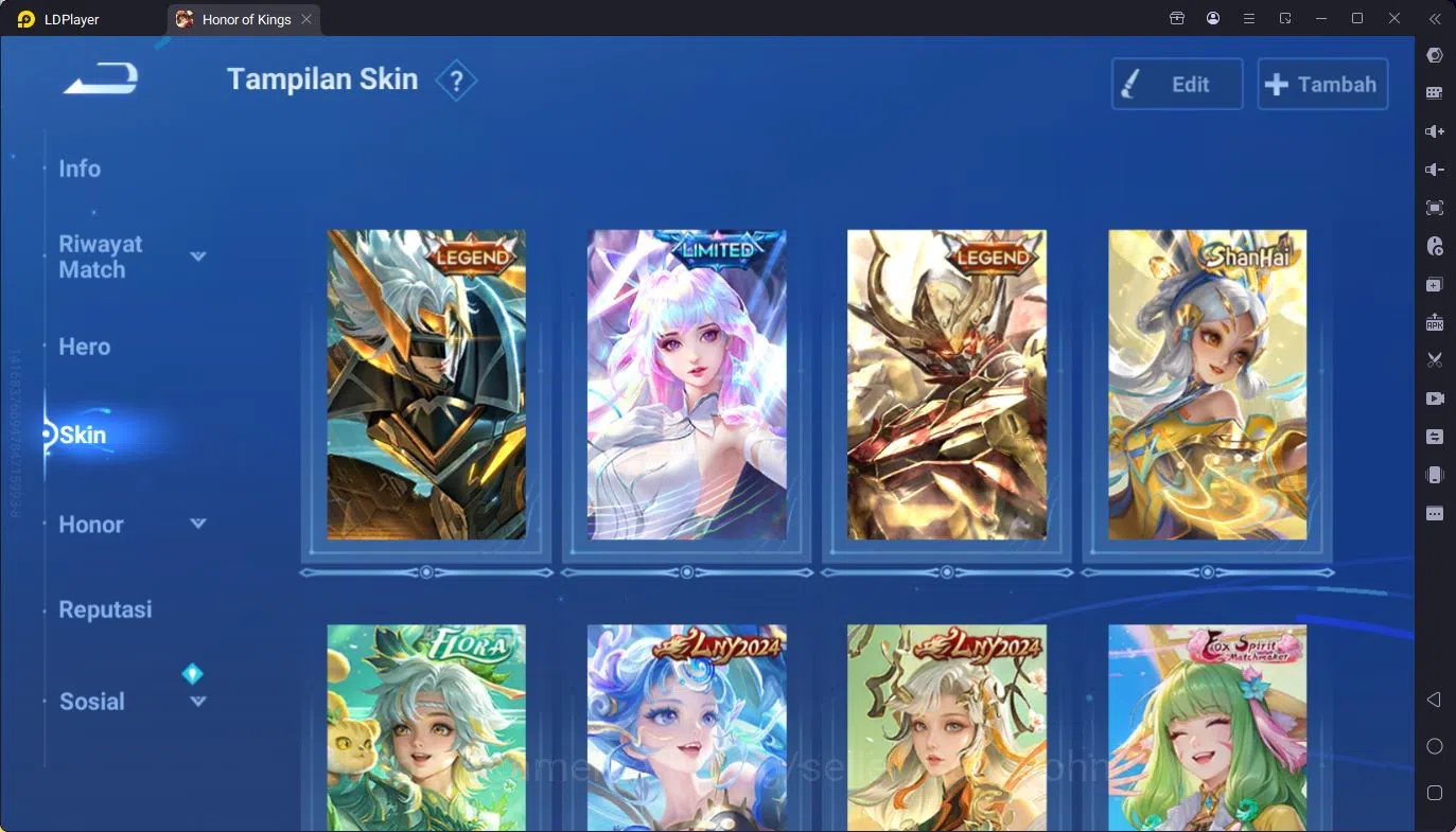 Honor of Kings Accounts Global | 112H 276S | Mythic Lady Sun | 8 LGD | Det image 6