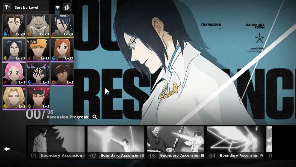 BLEACH: Soul Resonance Accounts NuverseSEA | Lv 9|3 SSR|(Aizen)+Stamp,Sajin,Byakuya|8 SR [Uryu,Ichigo,Orihime,Ururu,etc]|Log 7