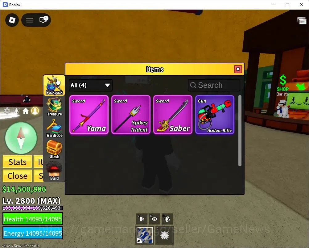 Roblox Accounts Blox Fruit|Lv MAX|God Human (Lv MAX)|14M Beli 15K Frag|3 Legend Wp [Yama,Saber]|1Myth Fruit(Spirit) 5 2