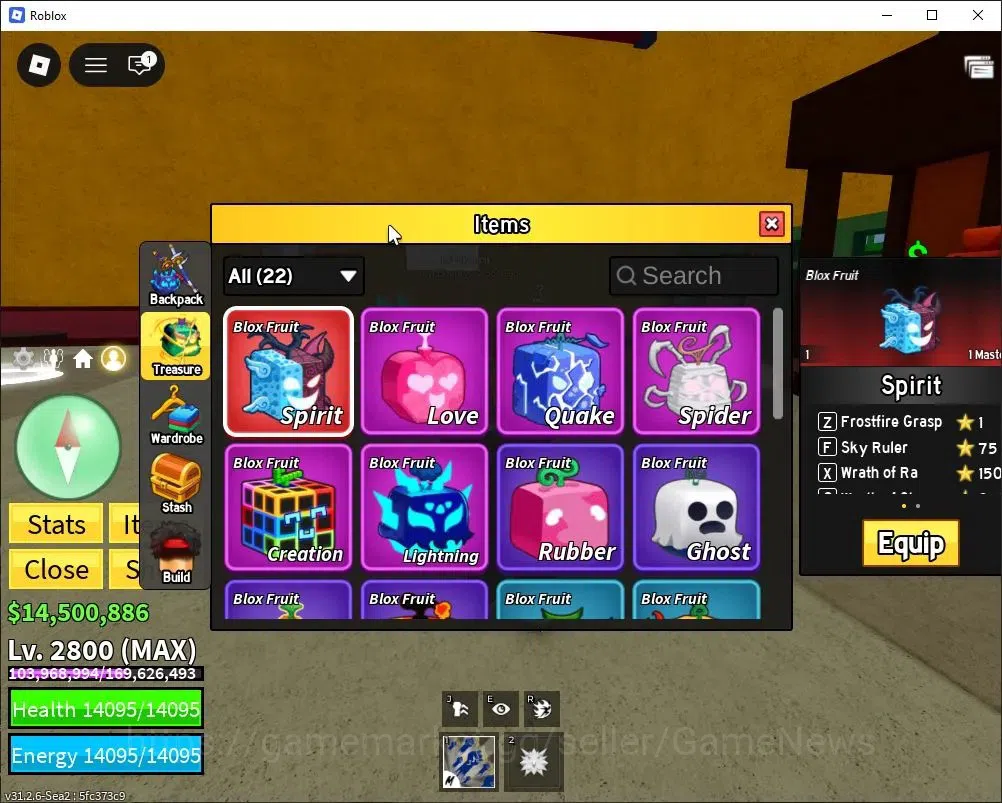 Roblox Accounts Blox Fruit|Lv MAX|God Human (Lv MAX)|14M Beli 15K Frag|3 Legend Wp [Yama,Saber]|1Myth Fruit(Spirit) 5 3