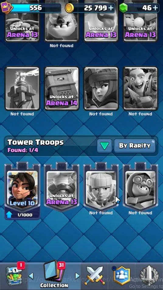 Clash Royale Accounts Lv 556|Trophy 4154|KTL 10|Card 65|Limited Skin|1 H image 10