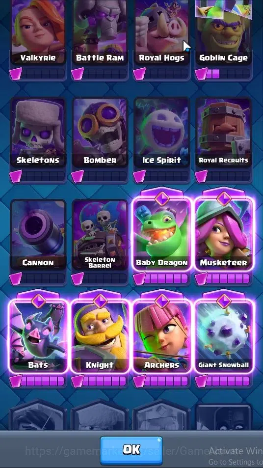Clash Royale Accounts Lv 556|Trophy 4154|KTL 10|Card 65|Limited Skin|1 H image 13