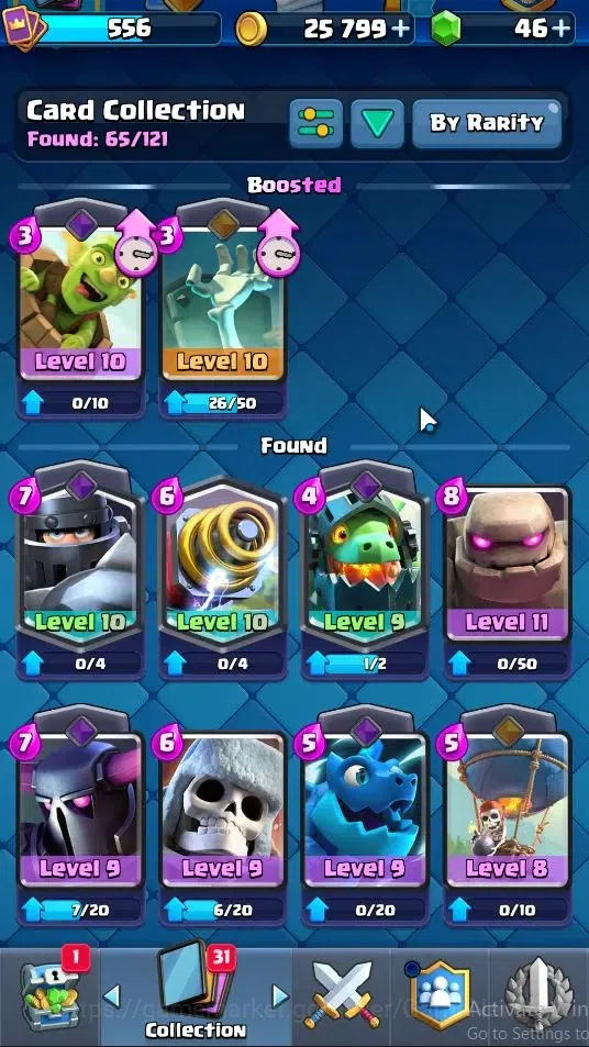Clash Royale Accounts Lv 556|Trophy 4154|KTL 10|Card 65|Limited Skin|1 H image 5