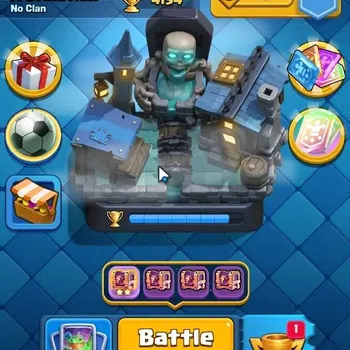 Clash Royale High-End Lv 556|Trophy 4154|KTL 10|Card 65|Limited Skin|1 H image 1
