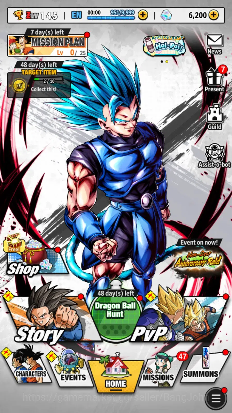 Dragon Ball Legends Accounts Android | Lvl 145 | 9.1M Total Power| 6.2K CC| 1 L image 7