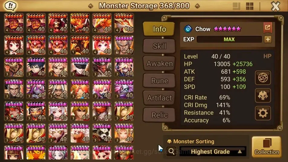 Summoners War: Sky Arena Accounts ASIA ENDGAME|5LD(Nephtys,Grogen,Devaraja,etc)+143  image 13