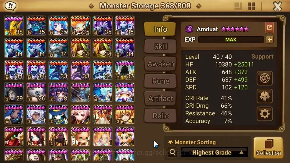 Summoners War: Sky Arena Accounts ASIA ENDGAME|5LD(Nephtys,Grogen,Devaraja,etc)+143  image 19