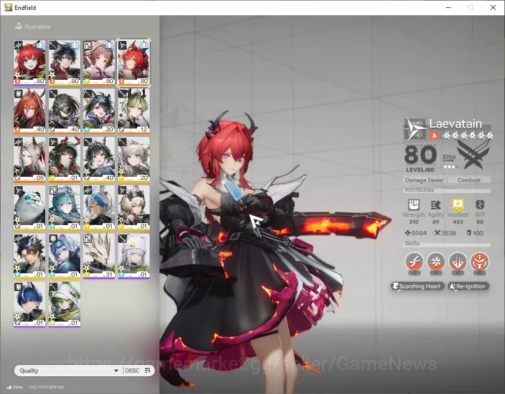 Arknights: Endfield Accounts ASIA|Lv 54|7 SSR(2 Limit) + 10 (*6 Weapon)|[Laevat image 3