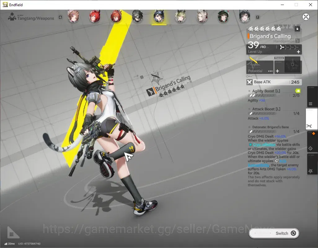 Arknights: Endfield Accounts ASIA|Lv 54|7 SSR(2 Limit) + 10 (*6 Weapon)|[Laevat image 7