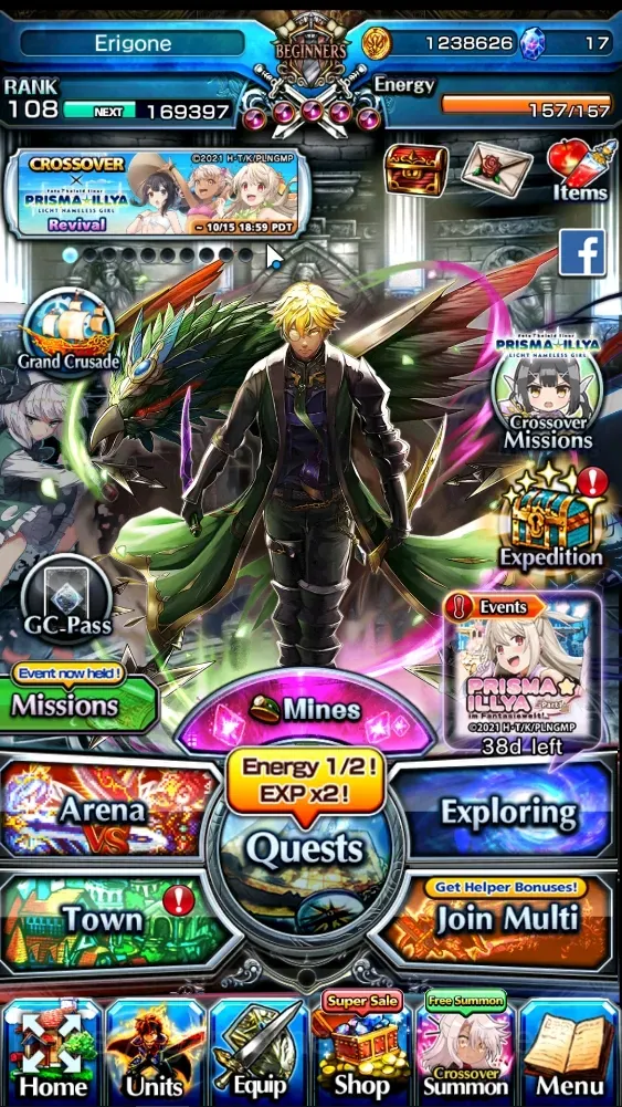 Grand Summoners Accounts End-Game Global|Rank 108|23 Ascend+6 TW|(S Miyu,Emiya,Igris,Sung 1
