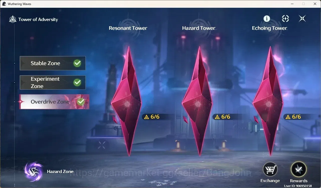 Wuthering Waves Accounts Others SEA|UL 58|Rank 6| 6 Char Limited[Zani,Shorekeeper]+Sign,Yangyang:Xuanling,Etc|Hiyuki WP|Mc 4