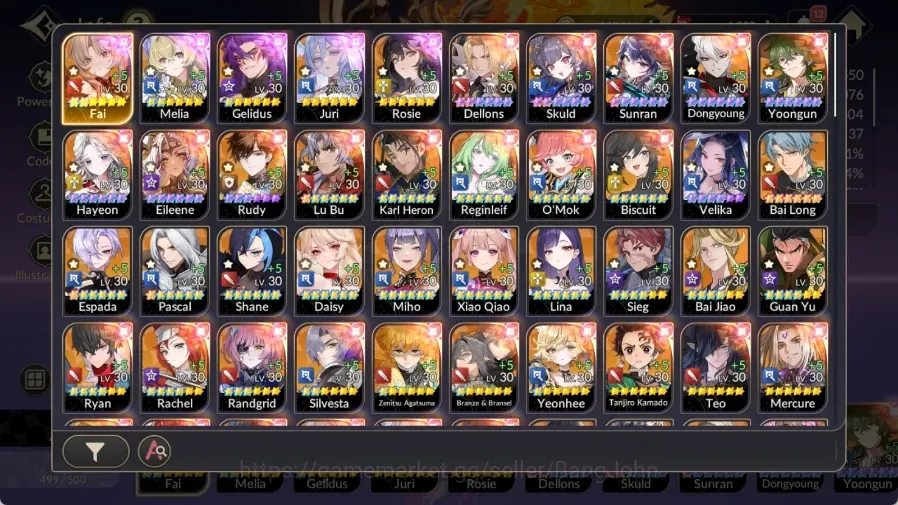 Seven Knights Re:Birth Accounts Global|Full 1