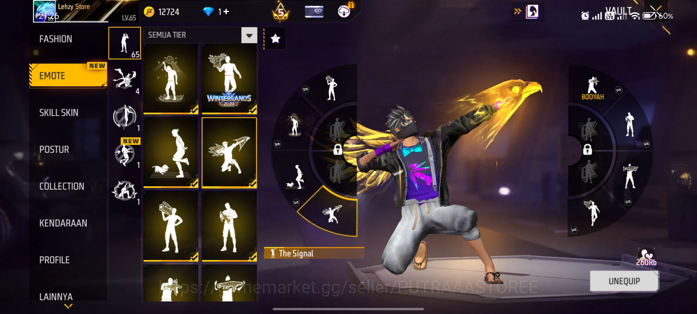 Free Fire Accounts INDONESIA | AKUN SUL TAN - MAX 3 OTW 4 | PRIME 5 | SG LUMUT | SG MATA ELANG 13