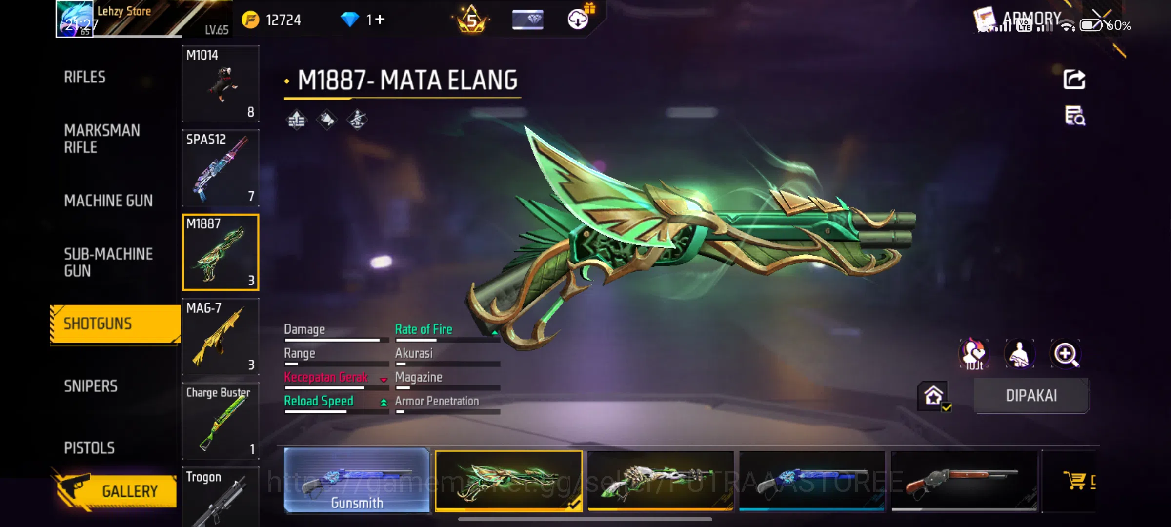 Free Fire Accounts INDONESIA | AKUN SUL TAN - MAX 3 OTW 4 | PRIME 5 | SG LUMUT | SG MATA ELANG 19