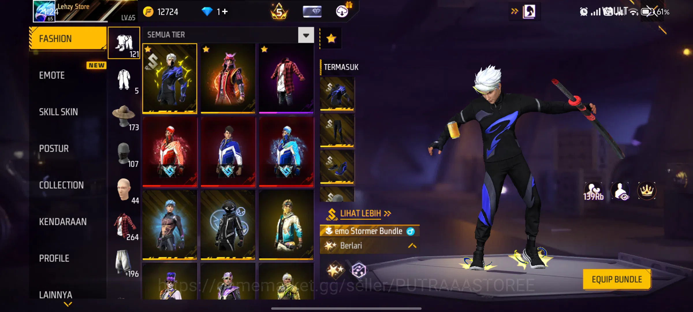 Free Fire Accounts INDONESIA | AKUN SUL TAN - MAX 3 OTW 4 | PRIME 5 | SG LUMUT | SG MATA ELANG 2