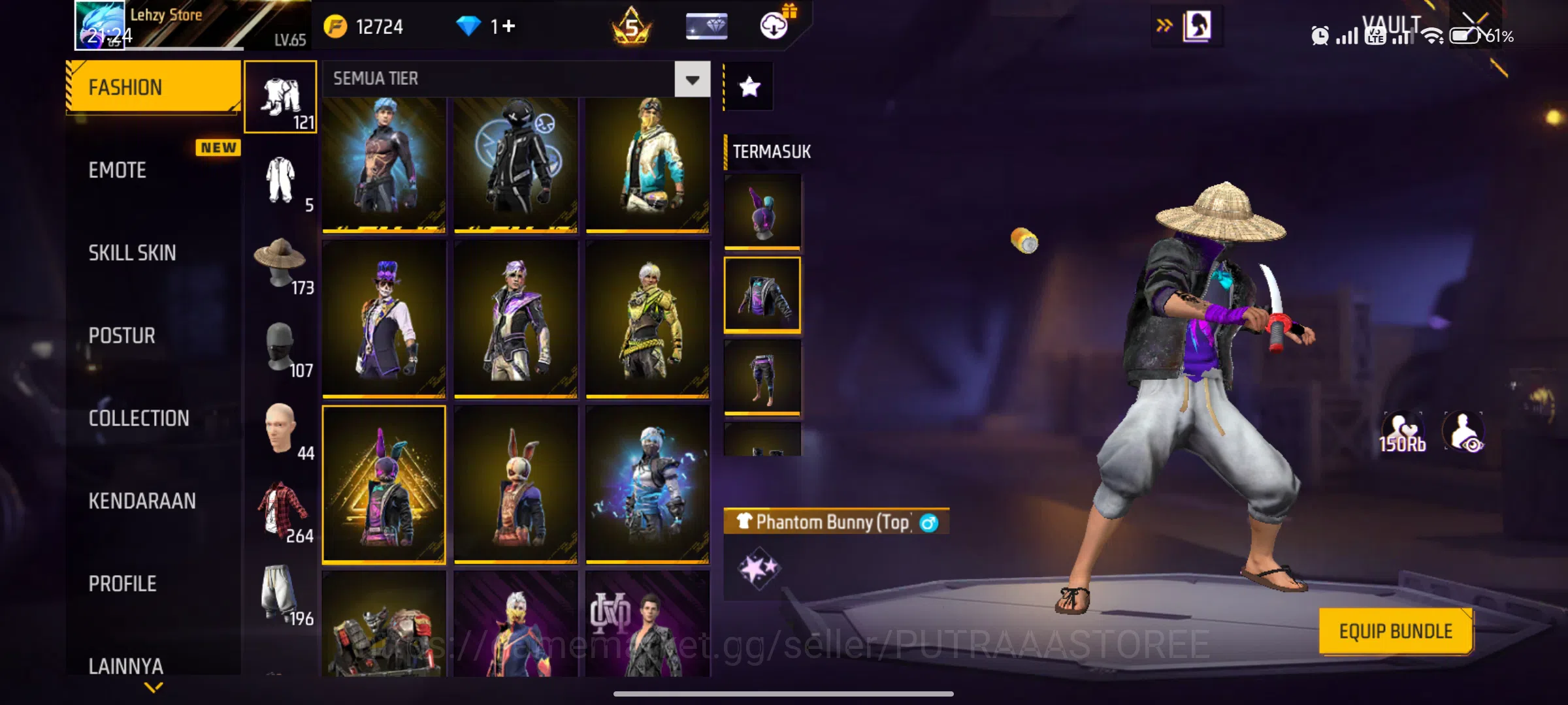 Free Fire Accounts INDONESIA | AKUN SUL TAN - MAX 3 OTW 4 | PRIME 5 | SG LUMUT | SG MATA ELANG 6