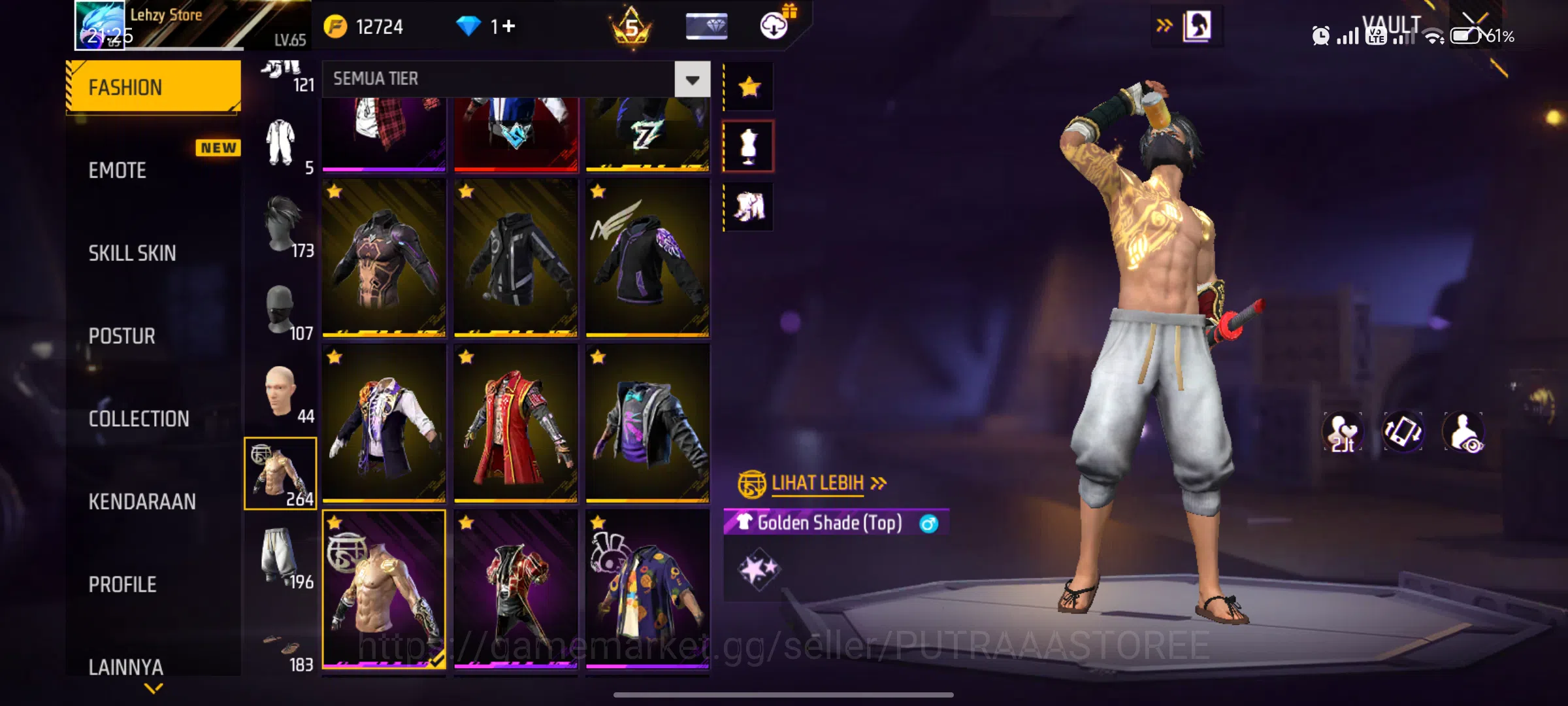Free Fire Accounts INDONESIA | AKUN SUL TAN - MAX 3 OTW 4 | PRIME 5 | SG LUMUT | SG MATA ELANG 8