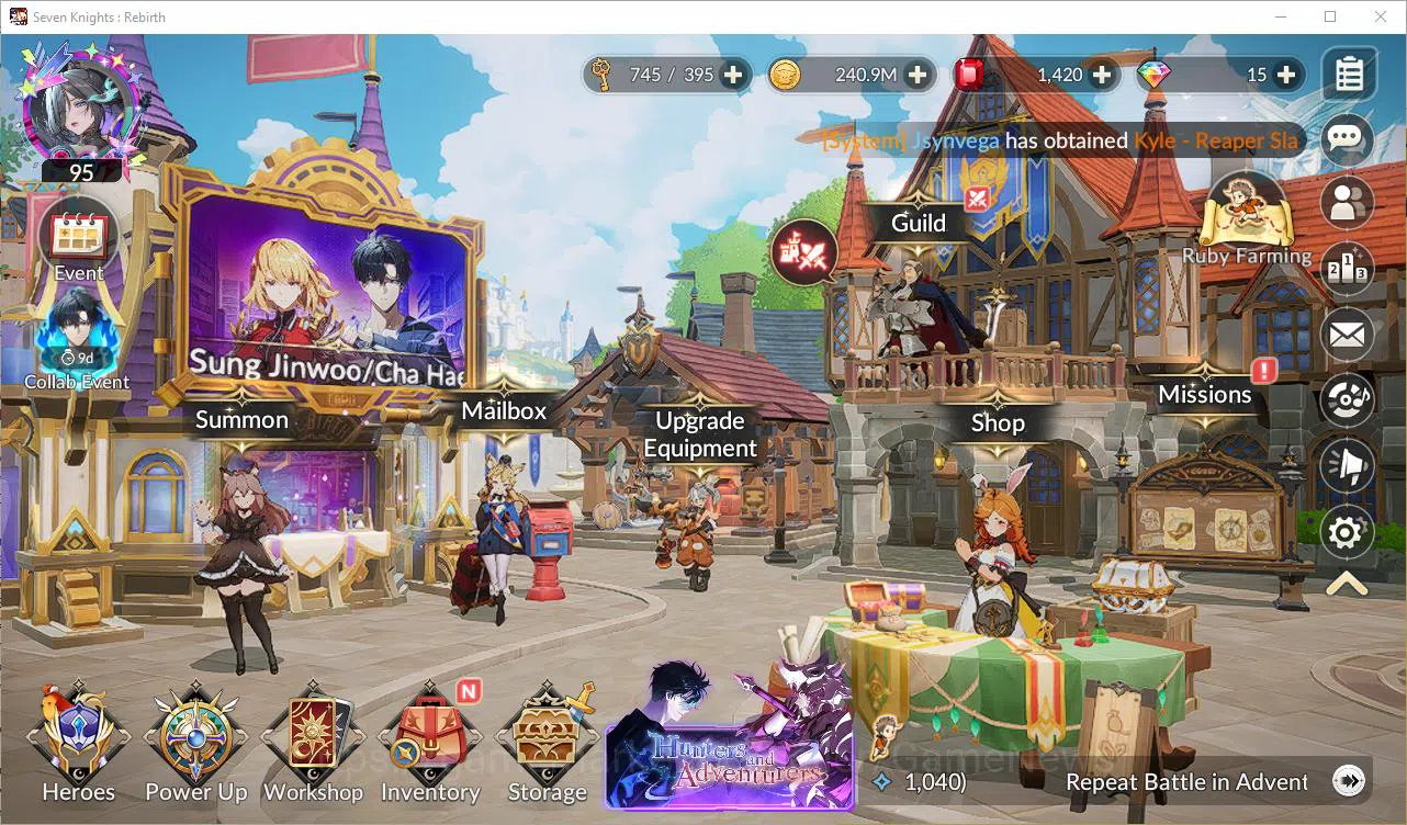 Seven Knights Re:Birth Accounts GLOBAL SEA | 3 Legend Skin x Collab SoLev| 4 Ex-7k image 6