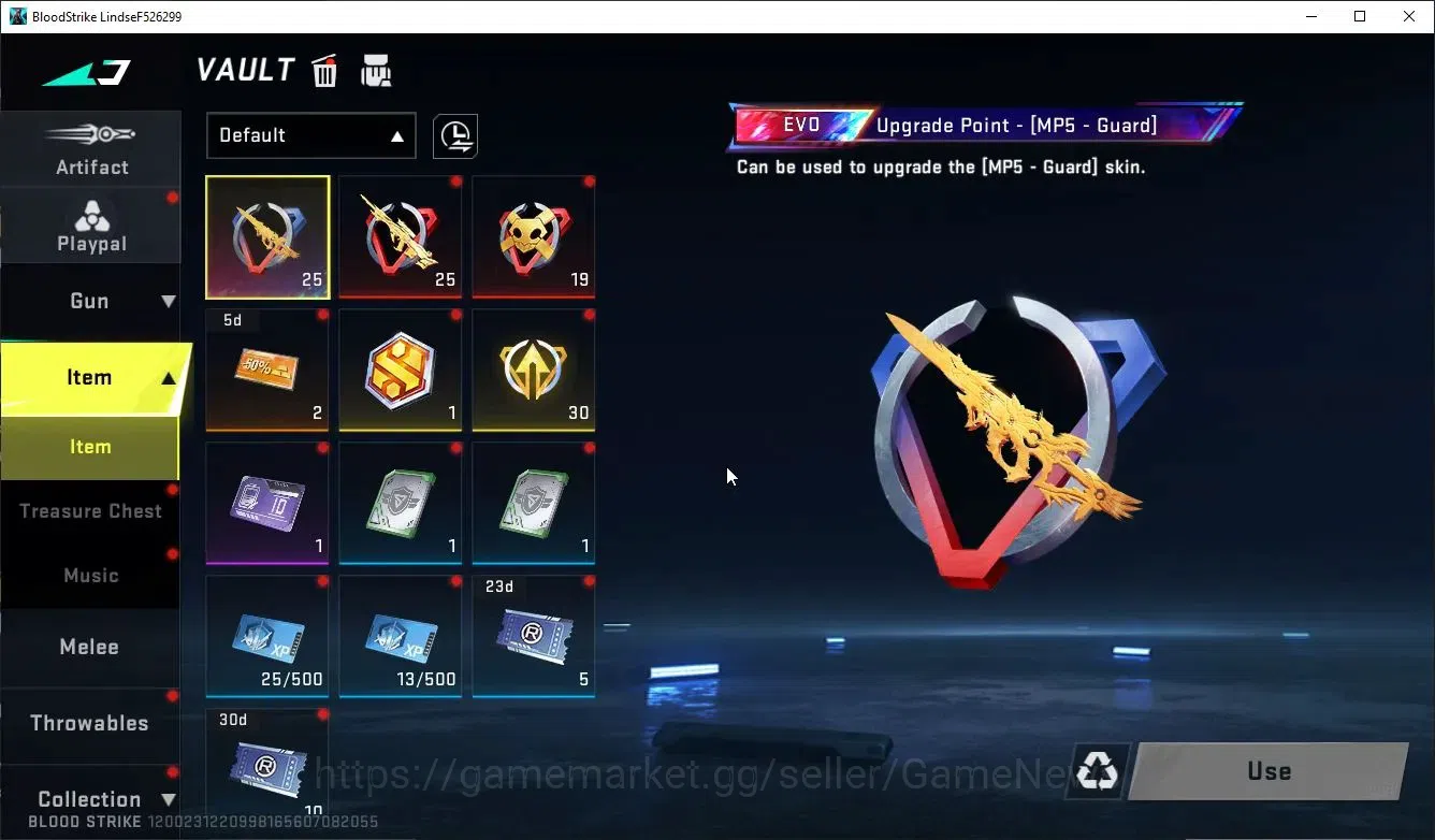 Blood Strike Accounts Collab Skin ASIA| ETERNAL Kala-Whisper Lv2 |Collab BLEACH Ethan-Byakuya | Legendary 12