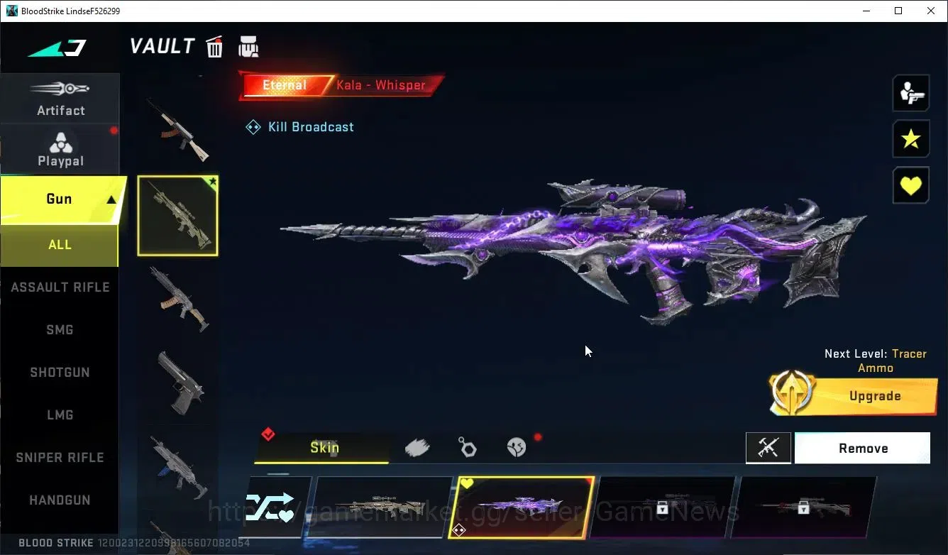 Blood Strike Accounts Collab Skin ASIA| ETERNAL Kala-Whisper Lv2 |Collab BLEACH Ethan-Byakuya | Legendary 6