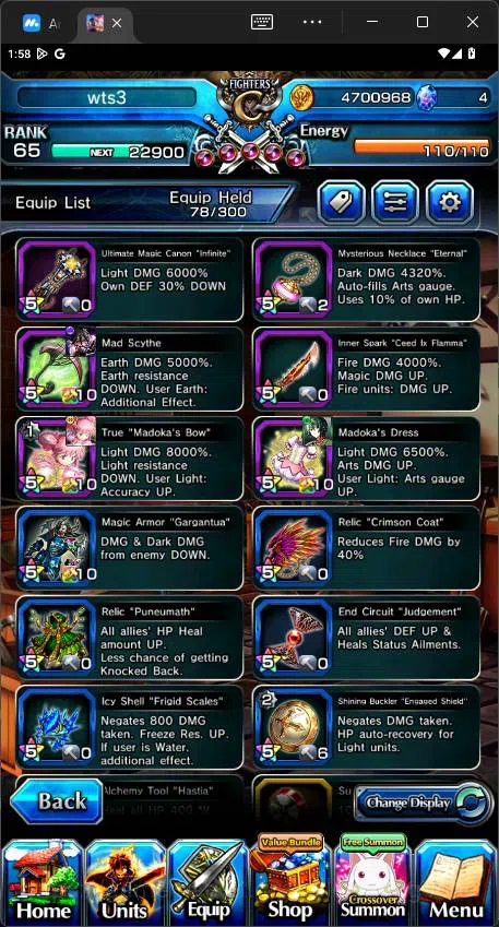 Grand Summoners Accounts GLOBAL|Ascend 4|Madoka Kaname(TW),Homura Akemi,Mam image 7